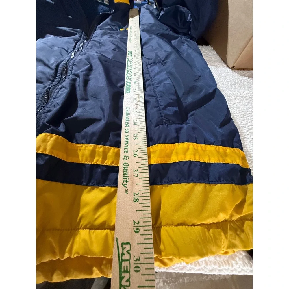 VTG Kocal Michigan Wolverines‎ Jacket Navy Blue Yellow Hooded Raincoat XL - Picture 7 of 13